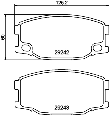 HELLA-PAGID Első fékbetét 8DB355005-571