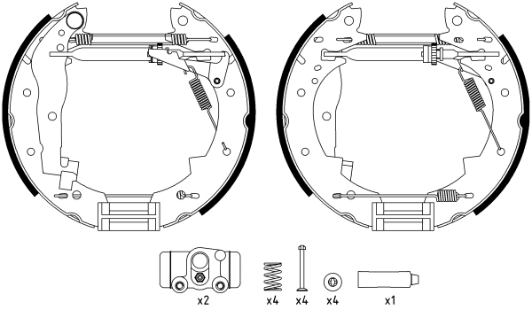 HELLA-PAGID Fékpofa 8DB355022-731