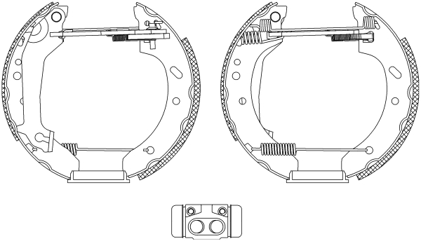 HELLA-PAGID Fékpofa 8DB355004-411