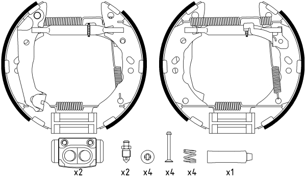 HELLA-PAGID Fékpofa 8DB355022-631