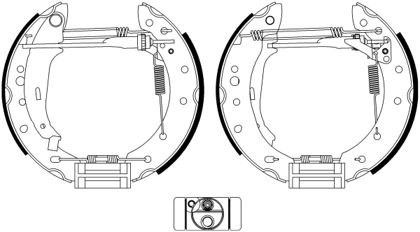 HELLA-PAGID Fékpofa 8DB355022-901