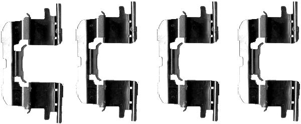 HELLA-PAGID Tartozékkészlet, tárcsafékbetét 8DZ355202-691