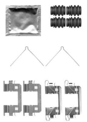 HELLA-PAGID Tartozékkészlet, tárcsafékbetét 8DZ355204-341