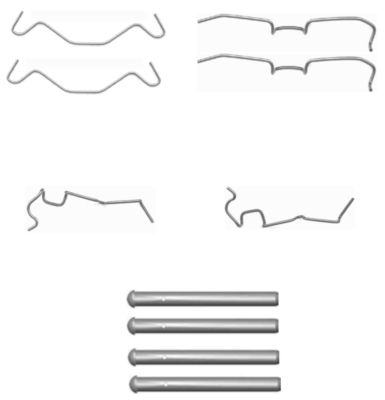 HELLA-PAGID Tartozékkészlet, tárcsafékbetét 8DZ355203-621