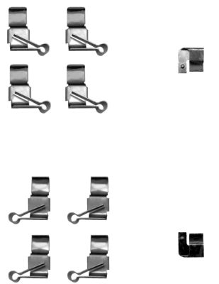 HELLA-PAGID Tartozékkészlet, tárcsafékbetét 8DZ355205-191