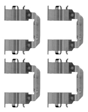 HELLA-PAGID Tartozékkészlet, tárcsafékbetét 8DZ355204-751