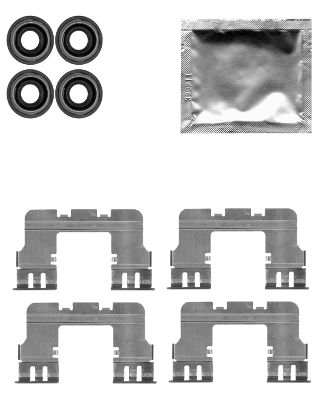 HELLA-PAGID Tartozékkészlet, tárcsafékbetét 8DZ355204-771