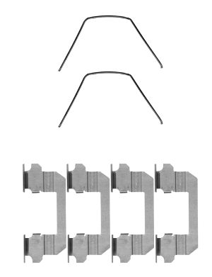 HELLA-PAGID Tartozékkészlet, tárcsafékbetét 8DZ355204-781