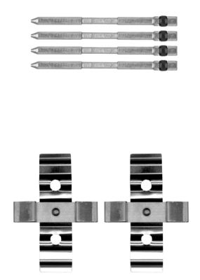 HELLA-PAGID Tartozékkészlet, tárcsafékbetét 8DZ355205-261