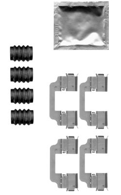 HELLA-PAGID Tartozékkészlet, tárcsafékbetét 8DZ355205-321