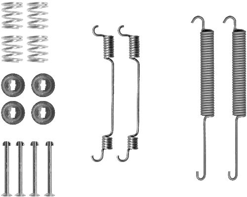 HELLA-PAGID Tartozékkészlet, fékpofa 8DZ355200-641