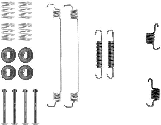 HELLA-PAGID Tartozékkészlet, fékpofa 8DZ355200-511