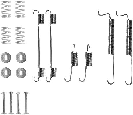 HELLA-PAGID Tartozékkészlet, fékpofa 8DZ355200-591