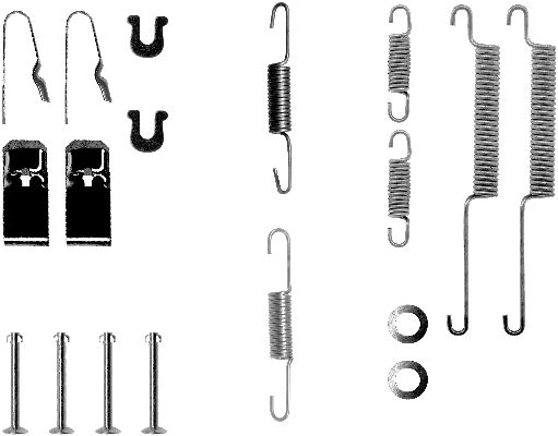 HELLA-PAGID Tartozékkészlet, fékpofa 8DZ355200-081