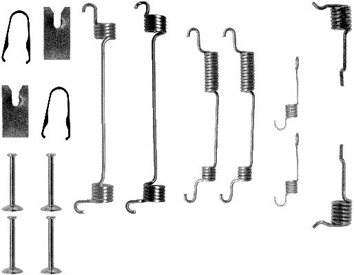 HELLA-PAGID Tartozékkészlet, fékpofa 8DZ355200-451