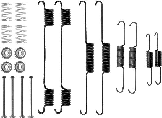 HELLA-PAGID Tartozékkészlet, fékpofa 8DZ355200-661