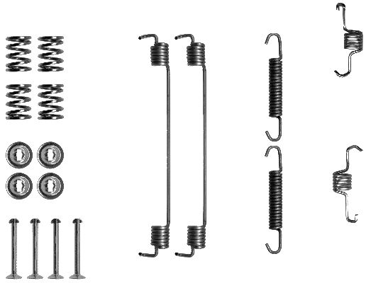 HELLA-PAGID Tartozékkészlet, fékpofa 8DZ355200-671