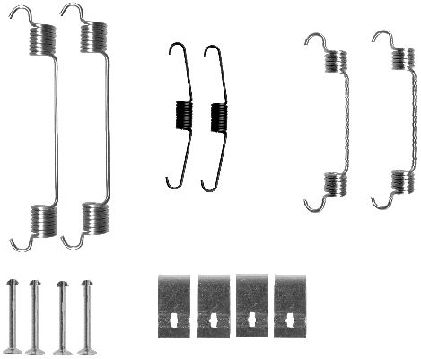 HELLA-PAGID Tartozékkészlet, fékpofa 8DZ355200-731