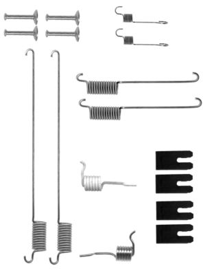 HELLA-PAGID Tartozékkészlet, fékpofa 8DZ355200-721