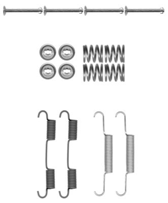 HELLA-PAGID Tartozékkészlet, fékpofa 8DZ355202-071