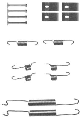 HELLA-PAGID Tartozékkészlet, fékpofa 8DZ355201-011