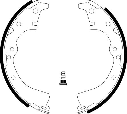 HELLA-PAGID Fékpofa 8DB355002-201