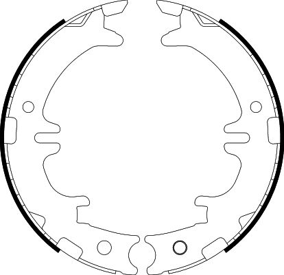 HELLA-PAGID Fékpofa 8DA355050-541