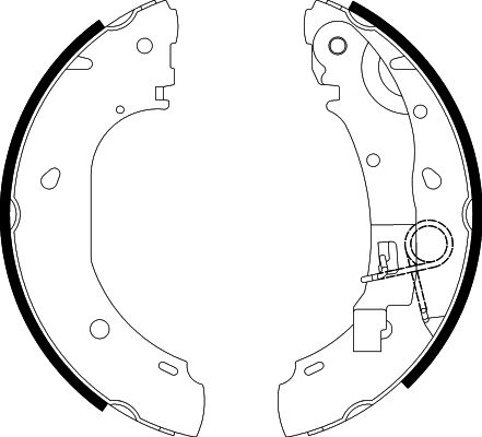 HELLA-PAGID Fékpofa 8DB355002-681