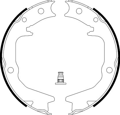 HELLA-PAGID Fékpofa 8DA355050-631