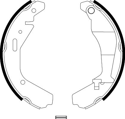 HELLA-PAGID 8DB355002-951 Fékpofa