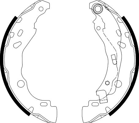 HELLA-PAGID 8DB355020-081 Fékpofa