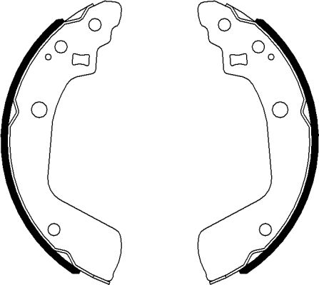 HELLA-PAGID Fékpofa 8DB355022-051