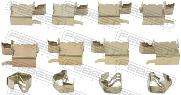 FEBEST Tartozékkészlet, tárcsafékbetét 0103-NRE180F_FEBEST