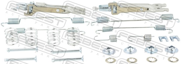 FEBEST Tartozékkészlet, fékpofa 0204-G15RAR-KIT_FEBEST