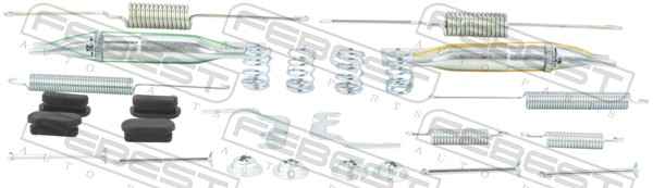 FEBEST Tartozékkészlet, fékpofa 2304-2H0R-KIT_FEBEST