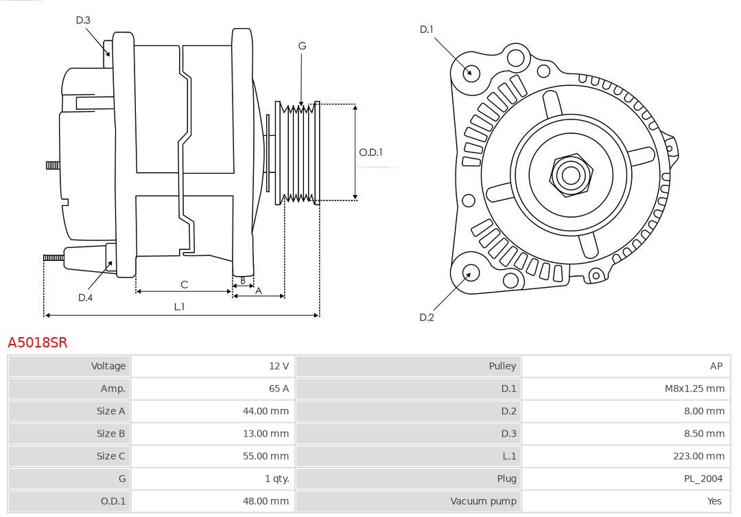 AS-PL Generátor A5018SR_ASPL