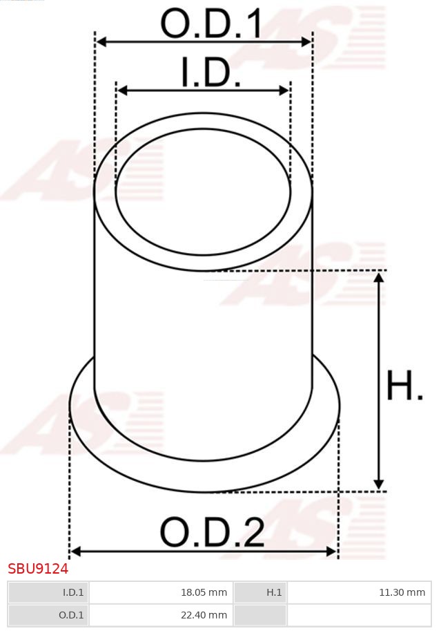 AS-PL STANDARD Persely, önindító SBU9124_ASPL