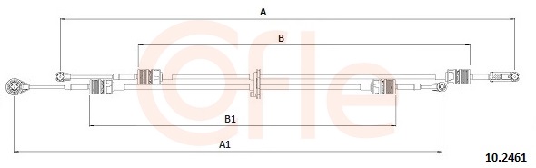 COFLE Váltóbowden 10.2461_COF