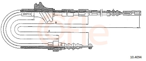 COFLE Kézifék bowden 10.4094_COF