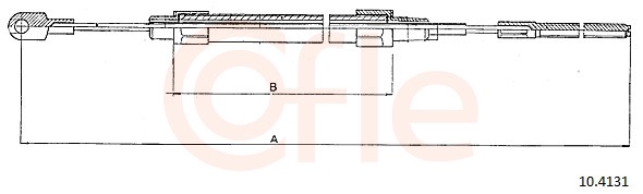 COFLE Kézifék bowden 10.4131_COF