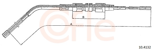 COFLE Kézifék bowden 10.4132_COF