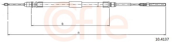 COFLE Kézifék bowden 10.4137_COF