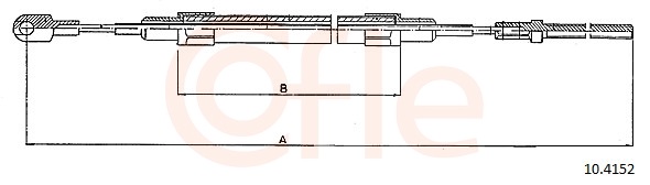 COFLE Kézifék bowden 10.4152_COF