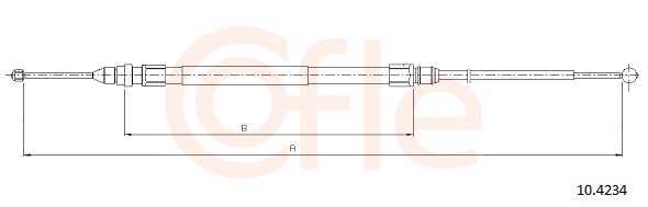 COFLE Kézifék bowden 10.4234_COF