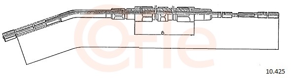 COFLE Kézifék bowden 10.425_COF