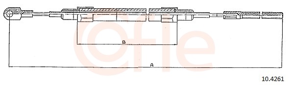 COFLE Kézifék bowden 10.4261_COF