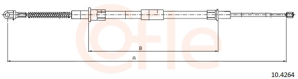 COFLE Kézifék bowden 10.4264_COF