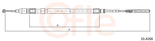 COFLE Kézifék bowden 10.4266_COF