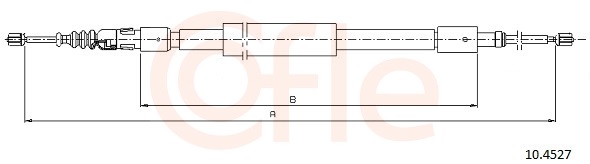 COFLE Kézifék bowden 10.4527_COF