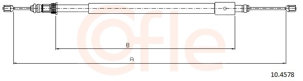 COFLE Kézifék bowden 10.4578_COF